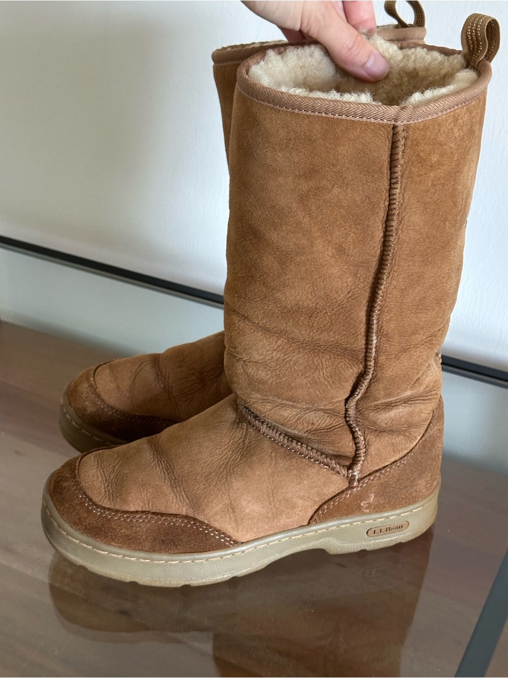 L.L.Bean Wicked Good Lodge Pull On Boots Size 8 Medium - Picture 7 of 8